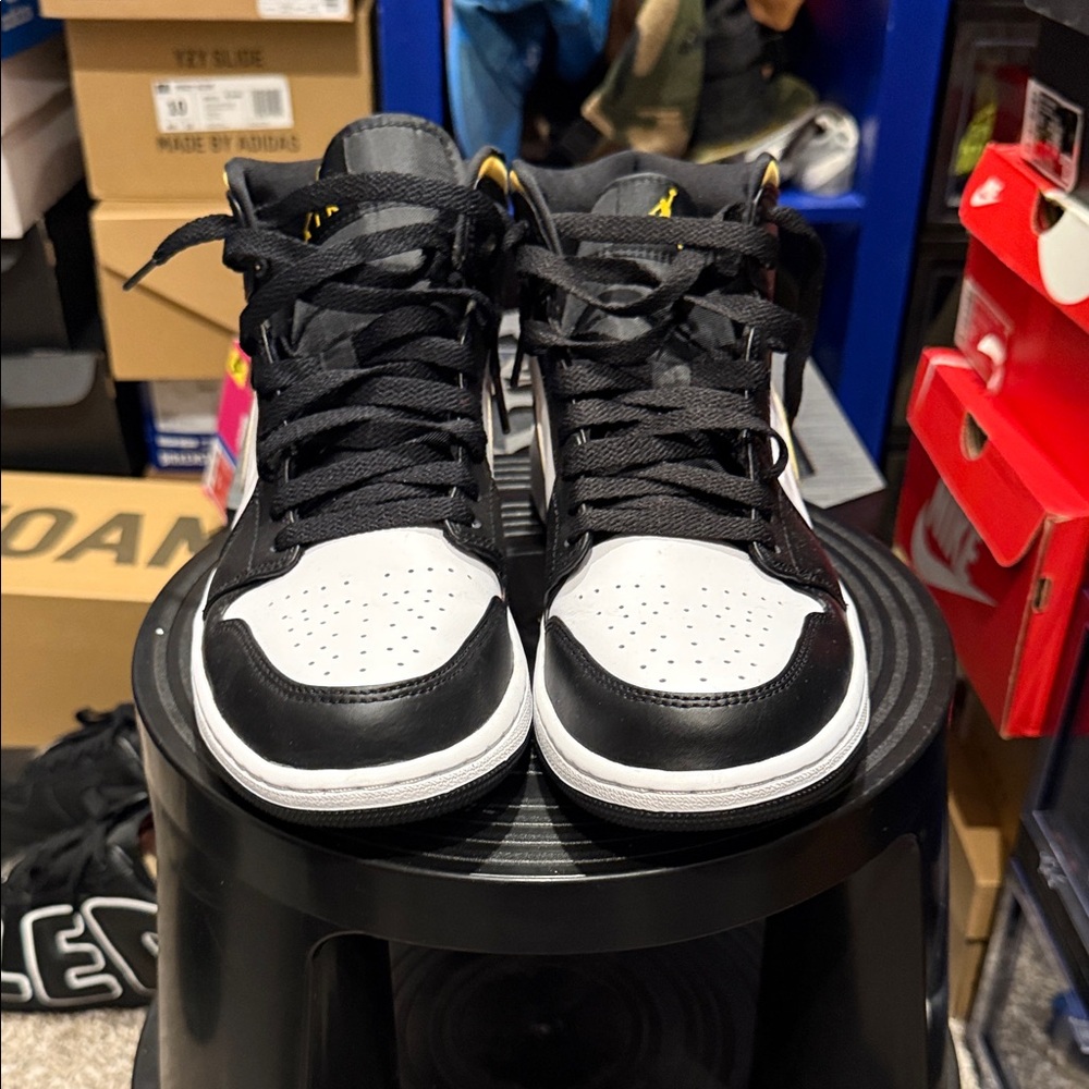 Jordan Black and White Sneakers